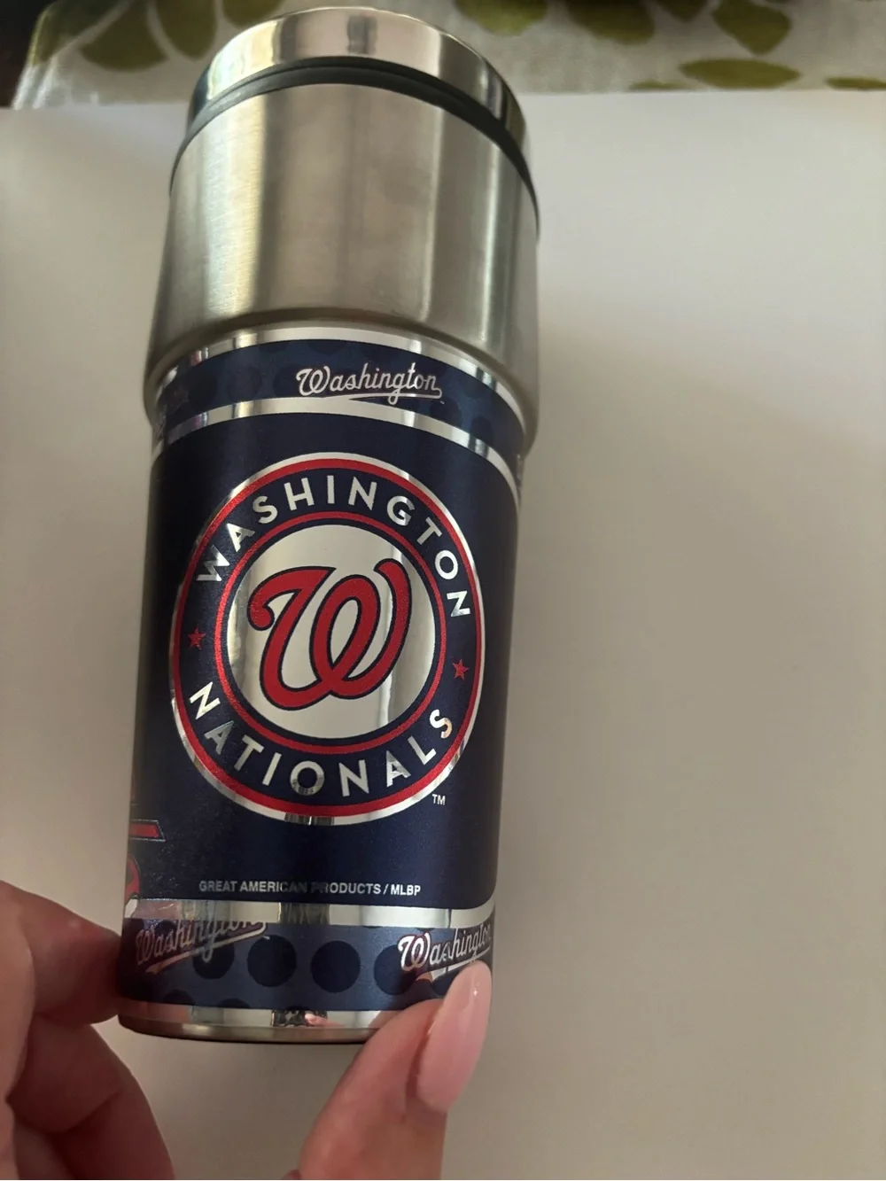 Stainless Travel Tumbler - Navy & Red Washington Nationals nwt